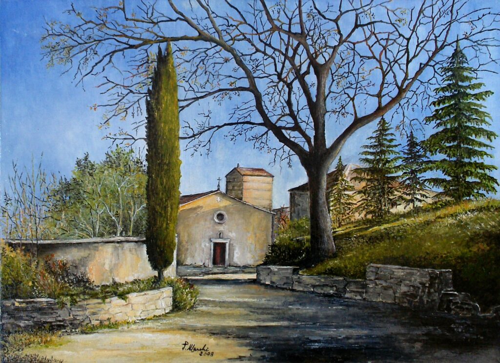 1-2008-Pieve-di-San-Pietro-a-Roffeno-olio-su-tavola-40X50-2048x1487