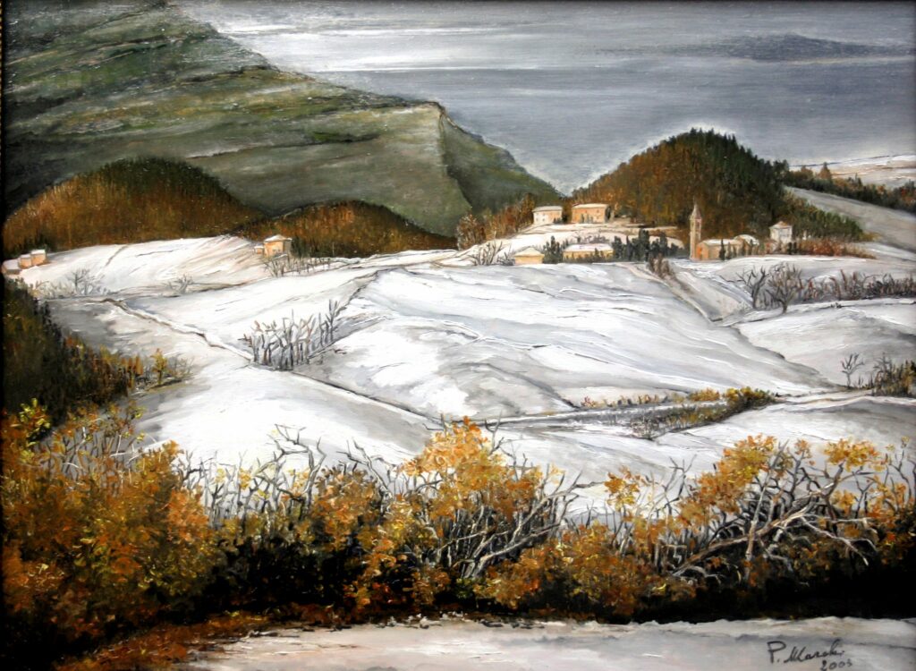 2003-neve-a-Scanello-olio-su-tavola-35X45-2048x1499