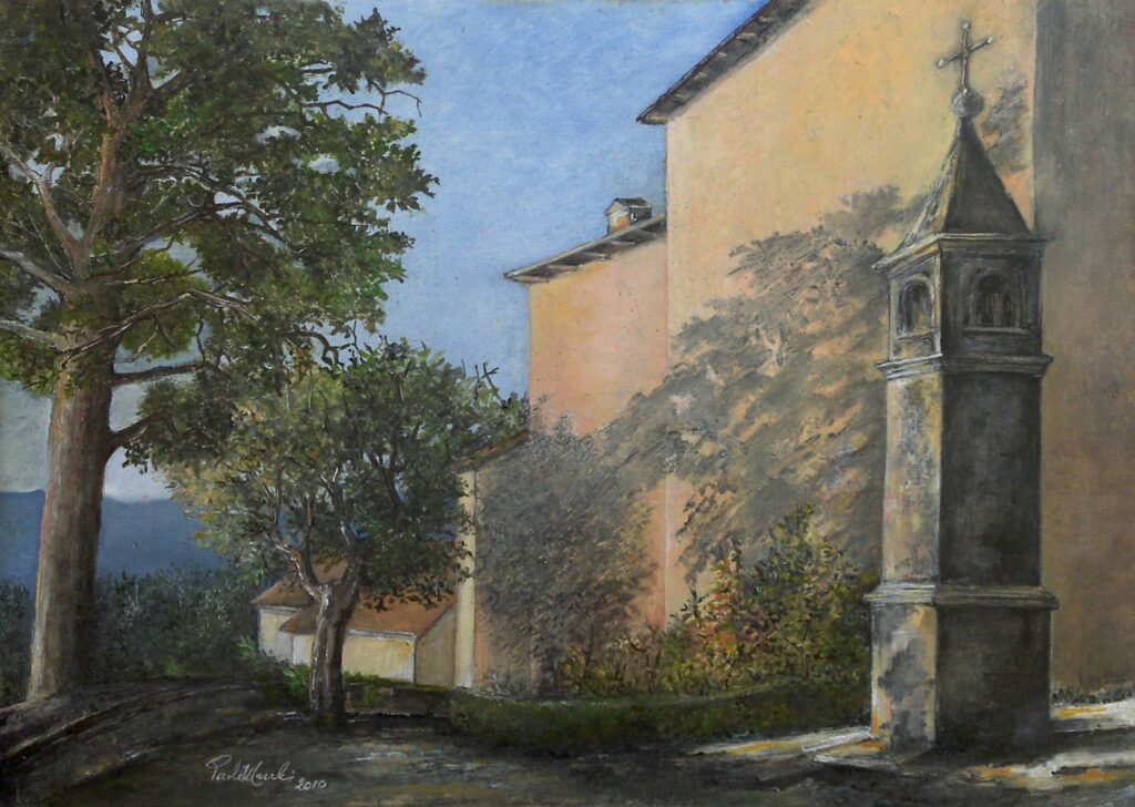 27-2010-Castelluccio-piazza-della-Chiesa-olio-su-tavola-40X30-2048x1456