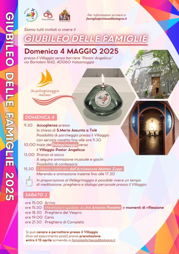 Giubileo delle Famiglie 2025 a Tolè, evento di fede e natura nell’Appennino Bolognese