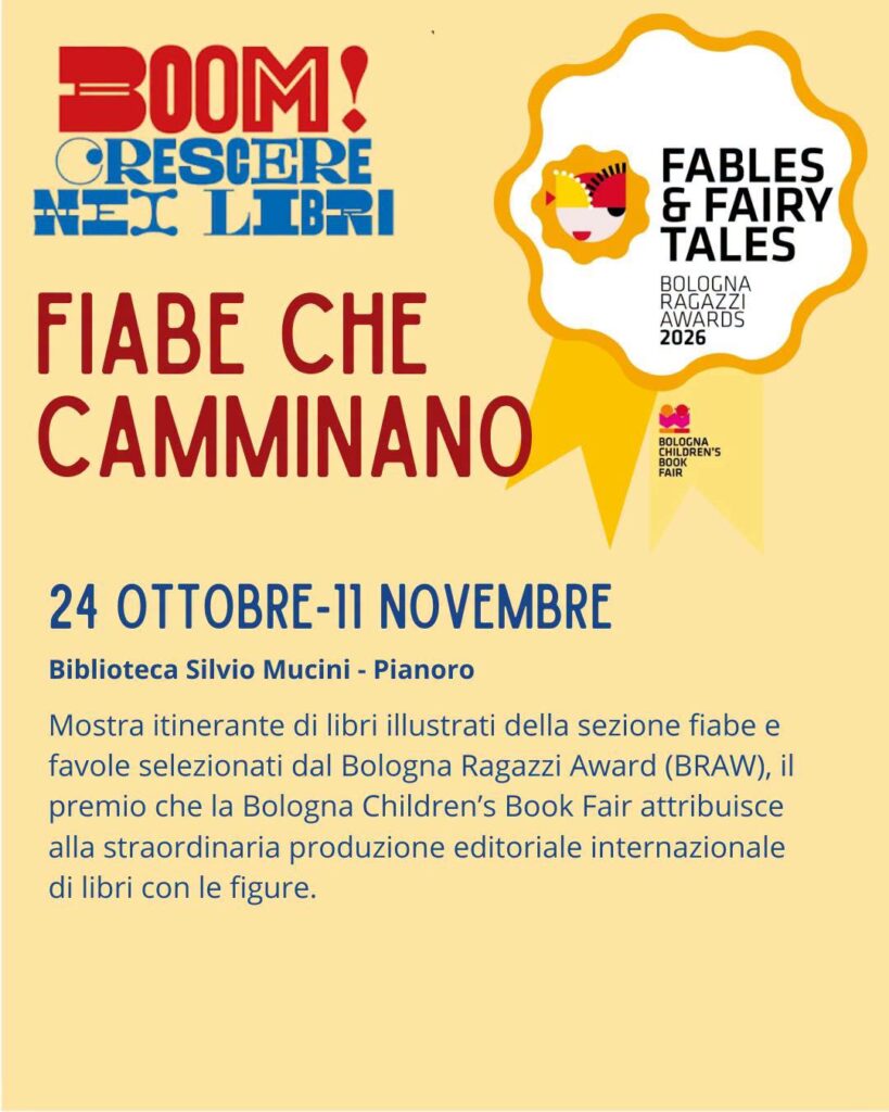 📚🌍 𝗙𝗜𝗔𝗕𝗘 𝗖𝗛𝗘 𝗖𝗔𝗠𝗠𝗜𝗡𝗔𝗡𝗢 ✨ Storie e illustrazioni da tutto il mondo arrivano a Pianoro!