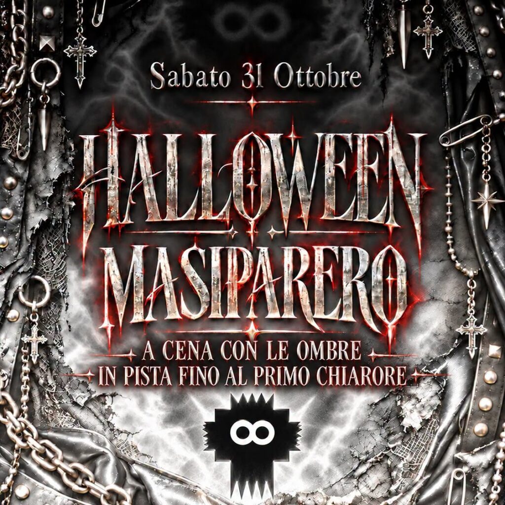 Sabato 31 ottobre, le ombre si danno appuntamento al Masiparero… e la notte finirà solo al primo chiarore. 🖤 Una cena speciale, poi tutti in pista per Halloween! Menù della serata