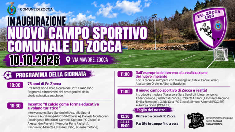 Inaugurazione del nuovo Campo Sportivo Comunale di Zocca