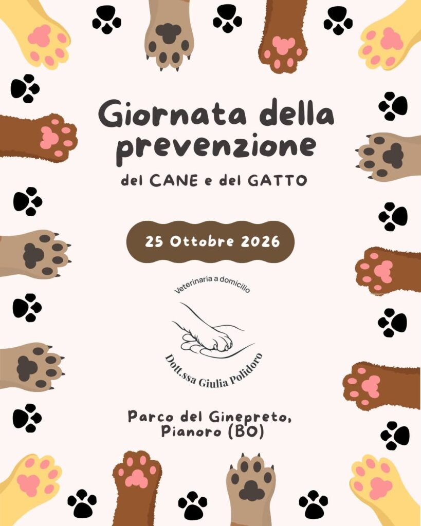 Giornata della prevenzione del cane e del gatto – Pianoro, 25 ottobre 2026